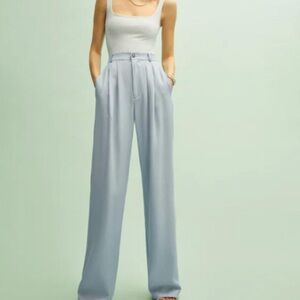 Reformation Light Blue Wide Leg Pants